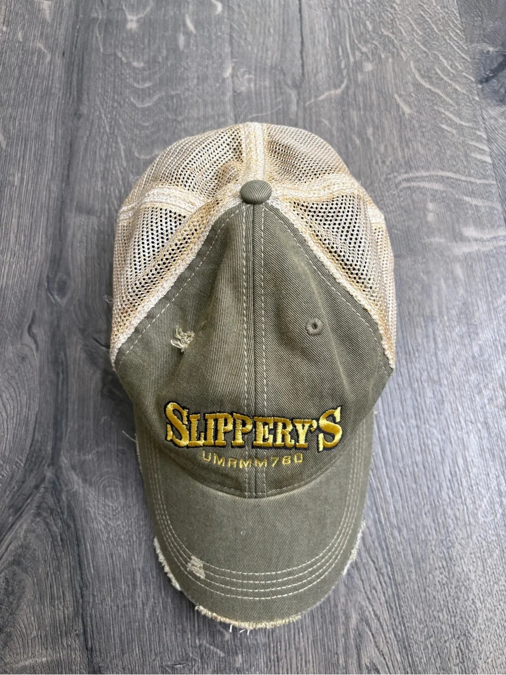 90s Vintage Slippery's Bar Wabasha Minnesota Trucker Hat with Embroidered Logo